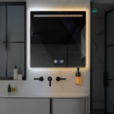 Espejo LED Cuadrado | Botones táctiles | Función antivaho | Temperatura de color ajustable - Reyze Seria Minimal Model 5